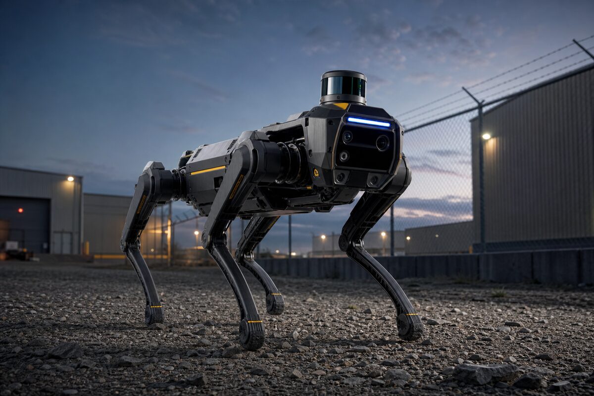 Quadruped patrol robot dog concept